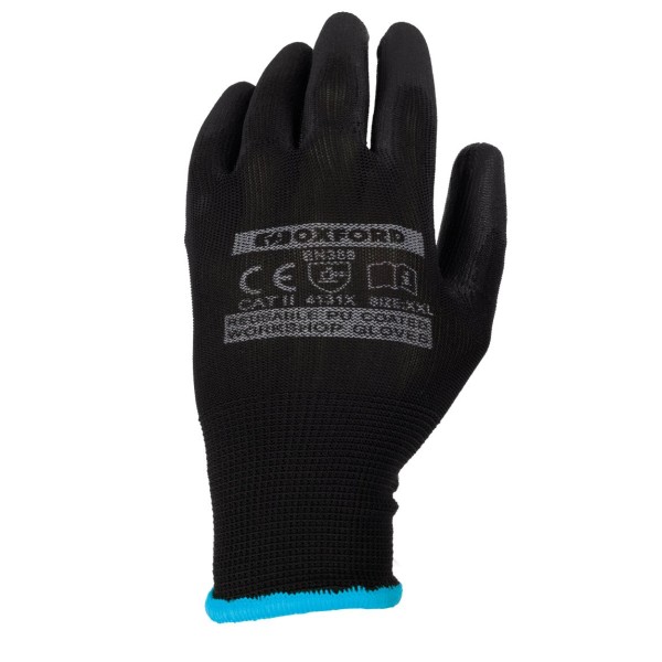Oxford Oxford Workshop Gloves PU Coated - 3 PAIRS